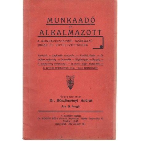 Munkaadó és alakalmazott