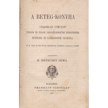 A beteg-konyha (1887)