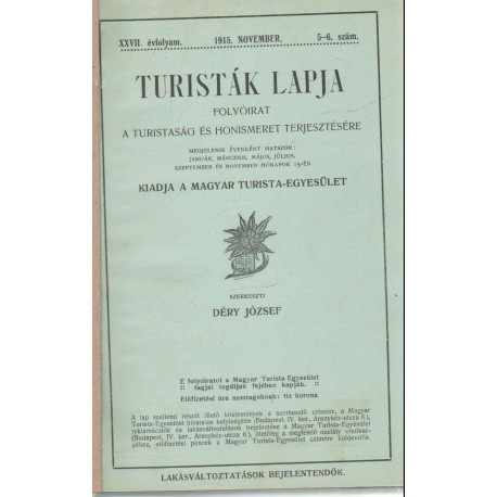 Turisták lapja 1915-1941