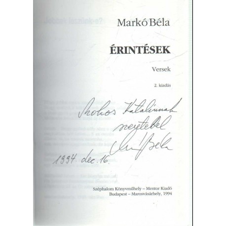 Érintések (dedikált)