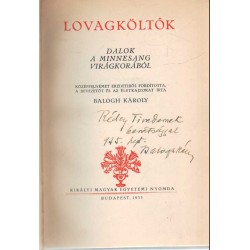 Lovagköltők (dedikált)