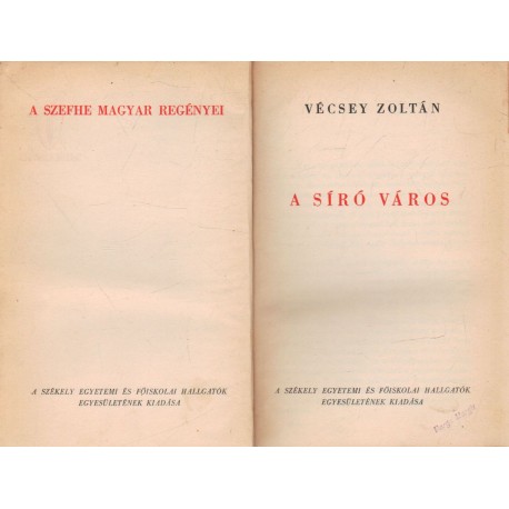 A síró város