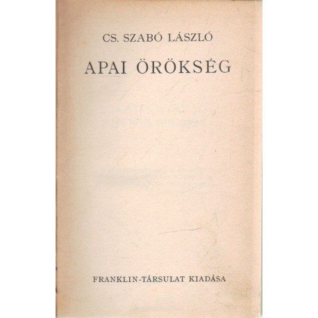 Apai örökség