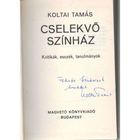 Cselekvő színház (dedikált)