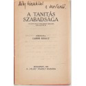 A tanítás szabadsága (dedikált)