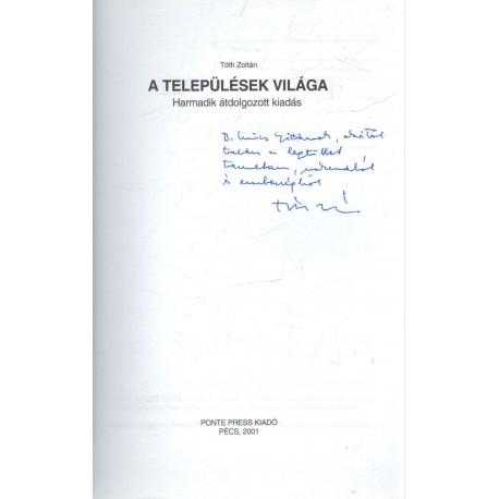 A települések világa (dedikált)