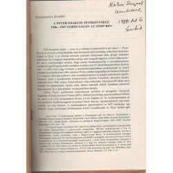 A Peyer-frakció tevékenysége 1946-1947 fordulóján az SZDP-ben (dedikált)