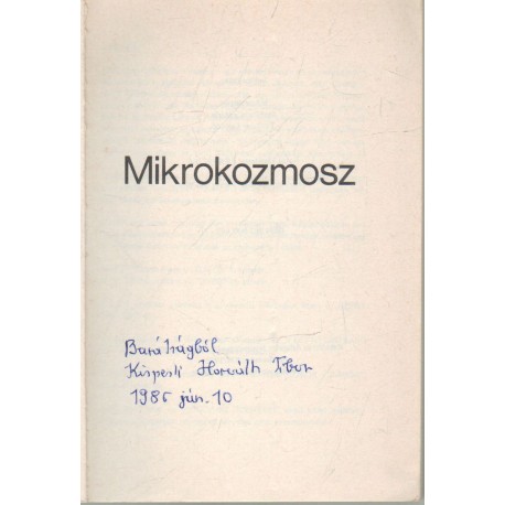 Mikrokozmosz (dedikált)