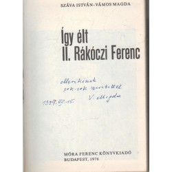 II. Rákóczi Ferenc (dedikált)