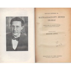Dr.Kovács Sándor hátrahagyott zenei írásai