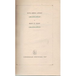 Rippl-Rónai József emlékezései- Beck Ö. Fülöp emlékezései