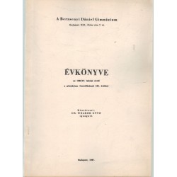 Berzsenyi Dániel Gimnázium évkönyve 1966/1967. iskolai évről