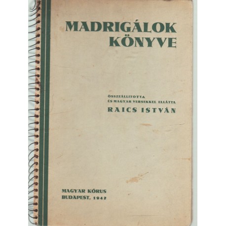 Madrigálok könyve