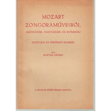 Mozart zongoraműveiről