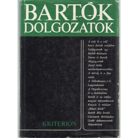 Bartók-dolgozatok