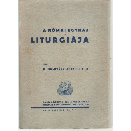 A római egyház liturgiája