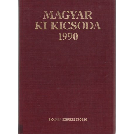 Magyar ki kicsoda 1990