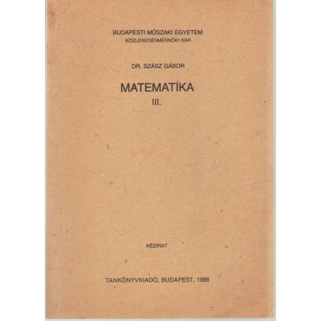 Matematika III.