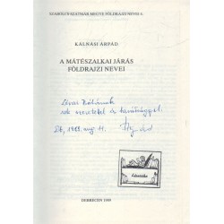 A mátészalkai járás földrajzi nevei (dedikált)