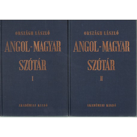 Angol-magyar szótár I-II