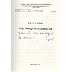 Népi beszélgetések szatmárból (Dedikált)