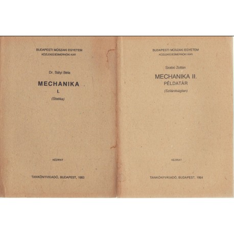 Mechanika 1-2. kötet