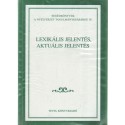 Lexikális jelentés, aktuális jelentés