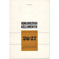 Hungarológiai közlemények 26-27