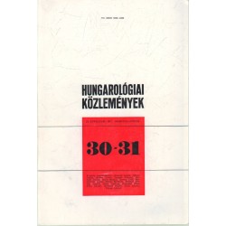 Hungarológiai közlemények 30-31