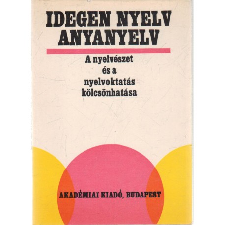 Idegen nyelv, anyanyelv