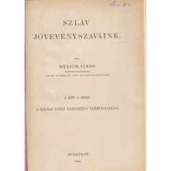 Szláv Jövevényszavaink