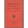 Rendszabályok a kath. népiskolák közigazgatásához