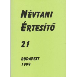 Névtani értesítő 21.