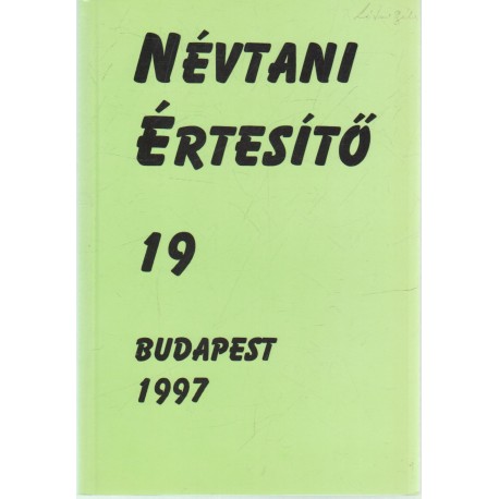 Névtani értesítő 16.