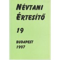 Névtani értesítő 19.