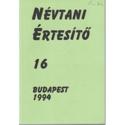 Névtani értesítő 16.