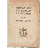 Főpásztori körlevelek és intelmek 1919-1929