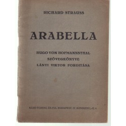 Arabella (vígopera 3 felvonásban, szövegkönyv)