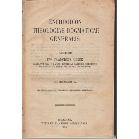 Enchiridion theologiae dogmaticae generalis (latin)