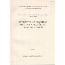 Bevezetés az egetemi magyar nyelvészeti tanulmányokba