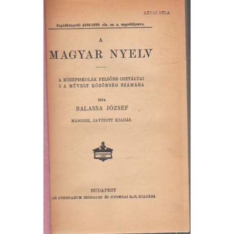 A magyar nyelv