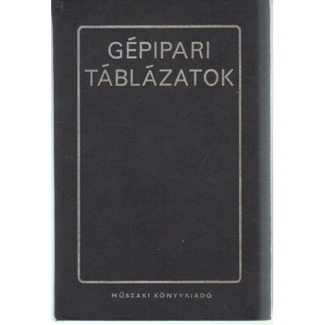 Gépipari táblázatok