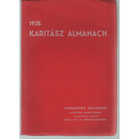 Karitász Almanach 1938.