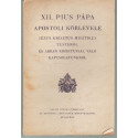 XII. Pius Pápa apostoli körlevle